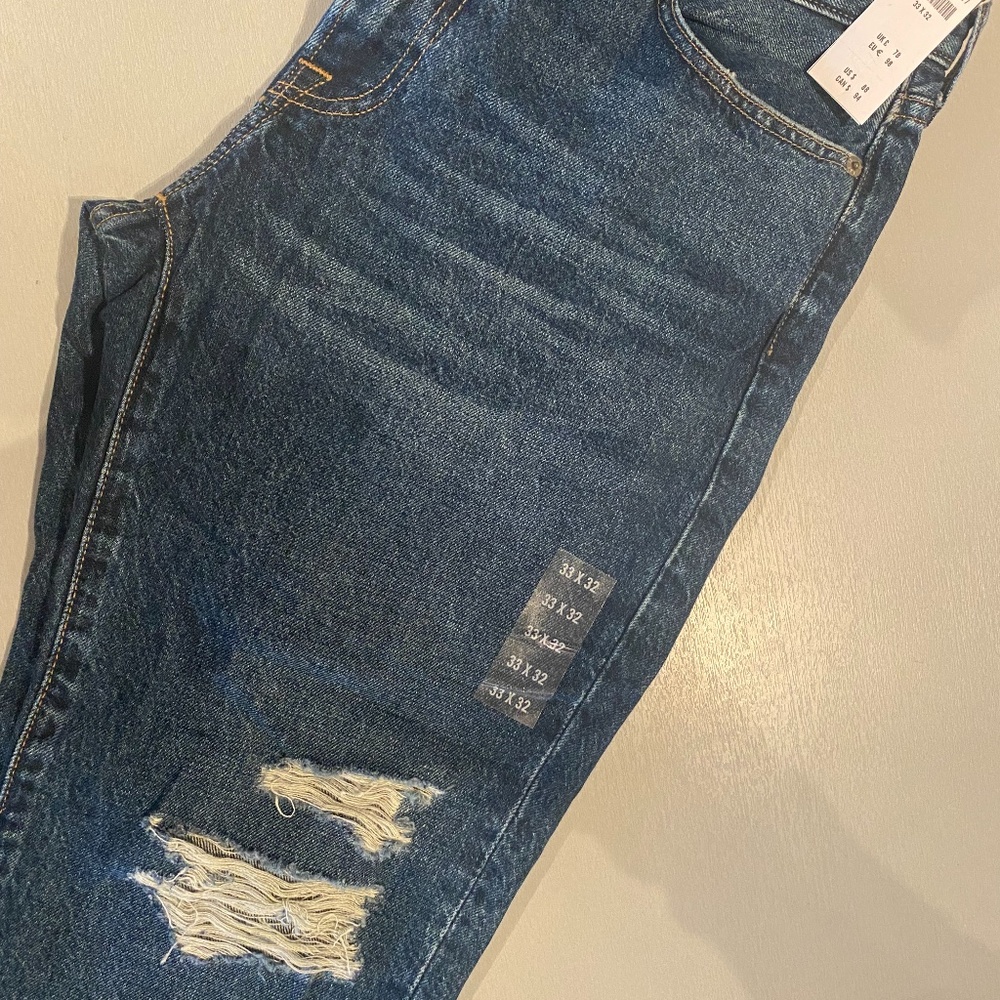 NWT Abercrombie Jean Kennan Straight 33x32
